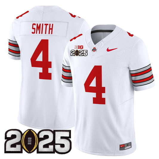 Ohio State Buckeyes 'Heritage Stripe' 2025 CFP Final Patch Vapor Limited Jersey - All Stitched