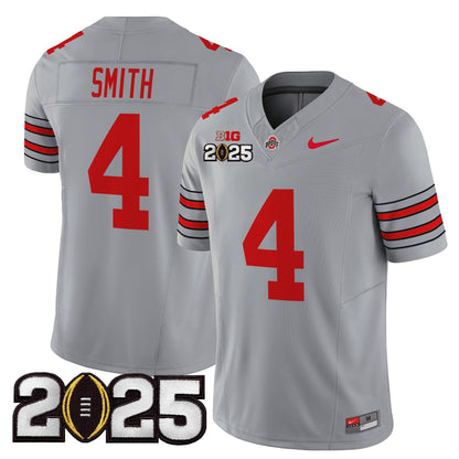 Ohio State Buckeyes 'Heritage Stripe' 2025 CFP Final Patch Vapor Limited Jersey - All Stitched