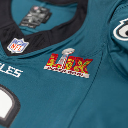 Men's Philadelphia Eagles Super Bowl LIX Patch Vapor Limited Jersey - All Stitched