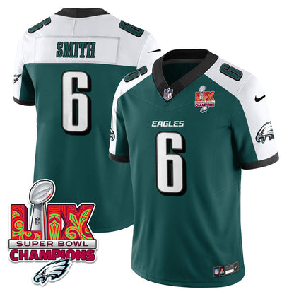 Men's Philadelphia Eagles Super Bowl LIX Champions Gold Vapor Limited Jersey - All Stitched