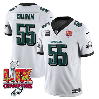 Men's Philadelphia Eagles Super Bowl LIX Champions Gold Vapor Limited Jersey - All Stitched