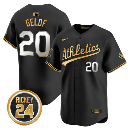 Oakland Athletics Rickey Henderson Patch Vapor Premier Limited Jersey - All Stitched