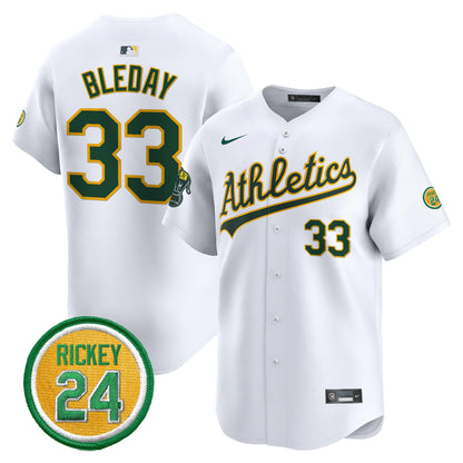 Oakland Athletics Rickey Henderson Patch Vapor Premier Limited Jersey - All Stitched