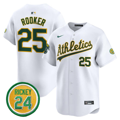 Oakland Athletics Rickey Henderson Patch Vapor Premier Limited Jersey - All Stitched