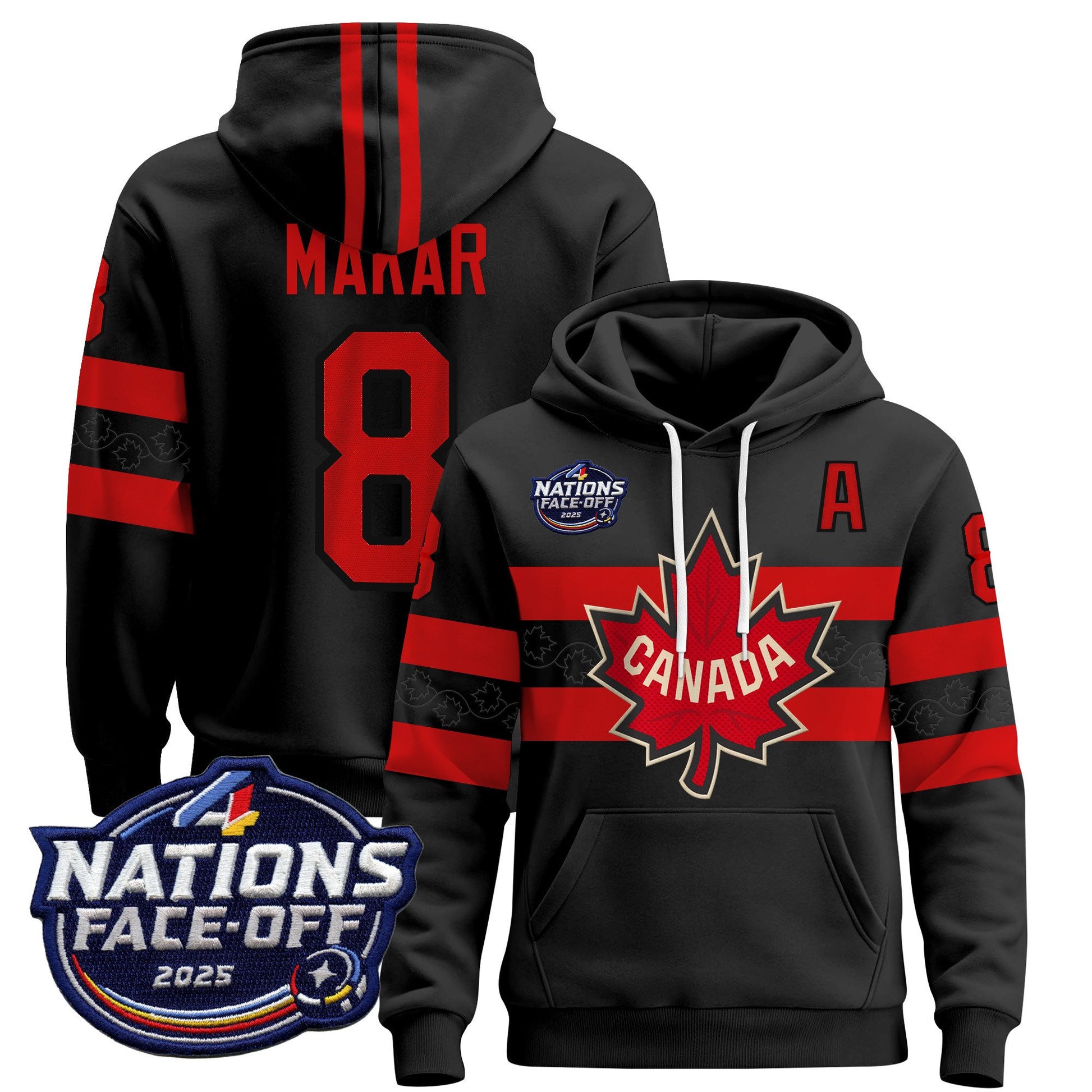 Men's Canada 4 Nations Face-Off 2025 Pullover Hoodie V2 - All Stitched