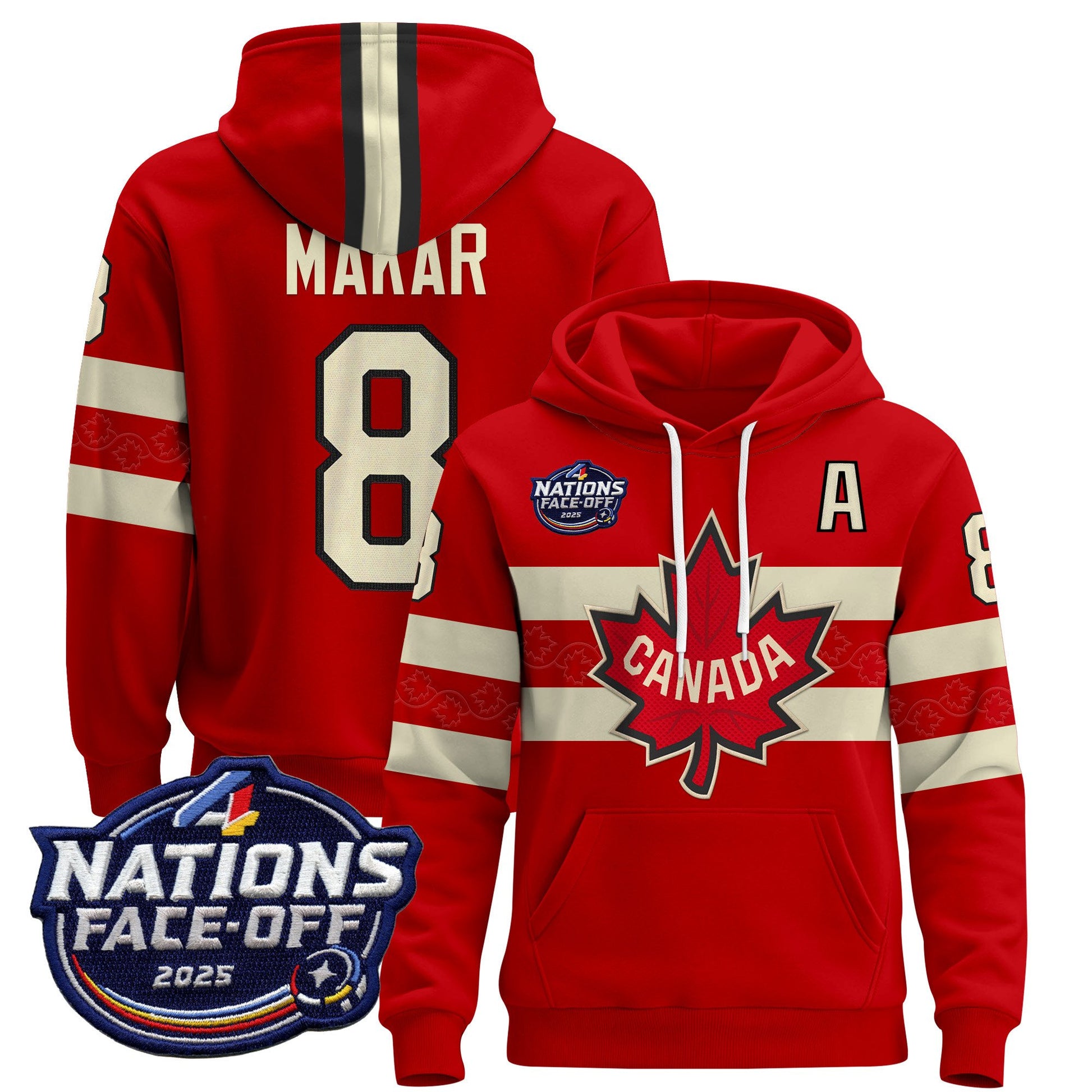 Men's Canada 4 Nations Face-Off 2025 Pullover Hoodie V2 - All Stitched