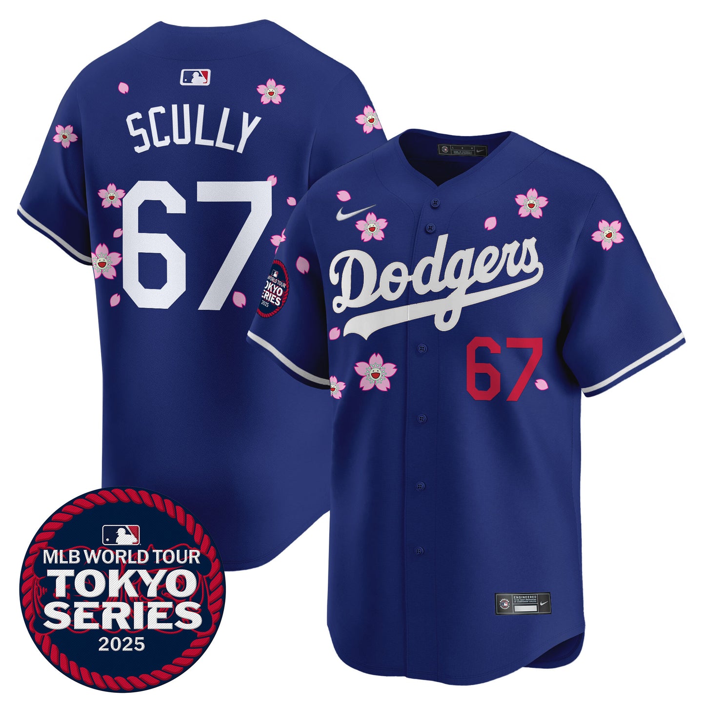 Men's Dodgers Tokyo Series 2025 Vapor Premier Limited Jersey - Stitched