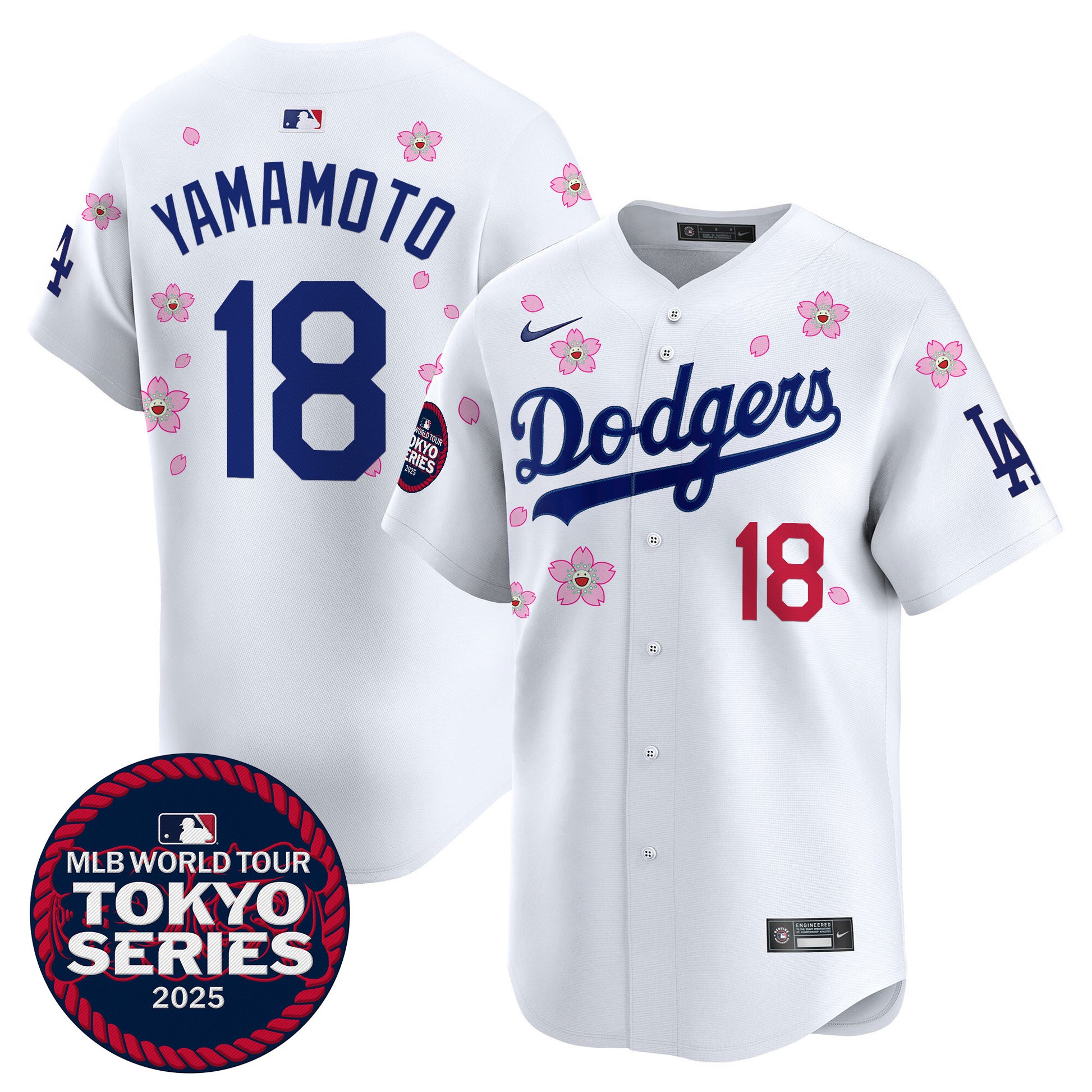 Men's Dodgers Tokyo Series 2025 Vapor Premier Limited Jersey - Stitched