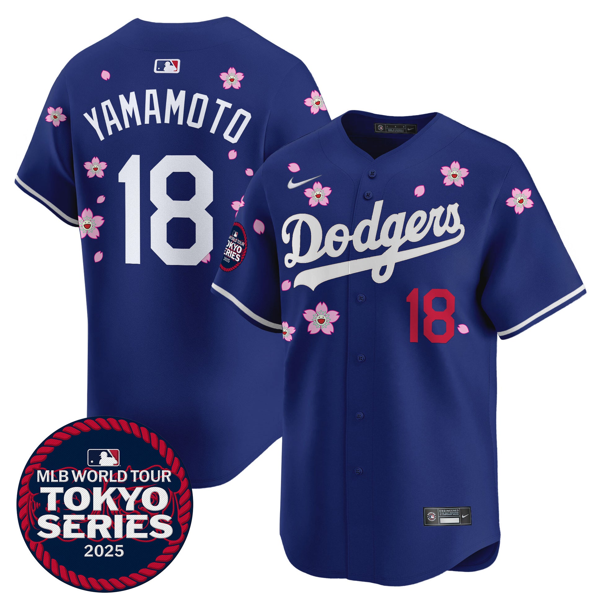 Men's Dodgers Tokyo Series 2025 Vapor Premier Limited Jersey - Stitched