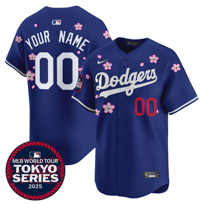 Dodgers Tokyo Series 2025 Vapor Premier Limited Custom Jersey - Stitched