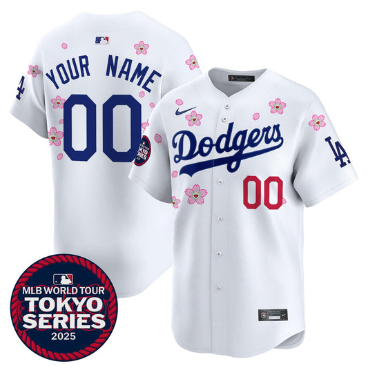 Dodgers Tokyo Series 2025 Vapor Premier Limited Custom Jersey - Stitched