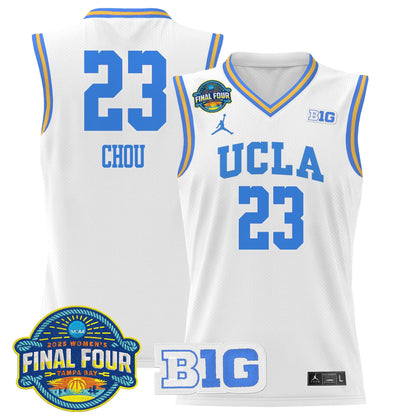 Men's Size - UCLA Bruins 2025 Big Ten Women's Final Four Patch Lightweight Basketball Jersey - All Stitched