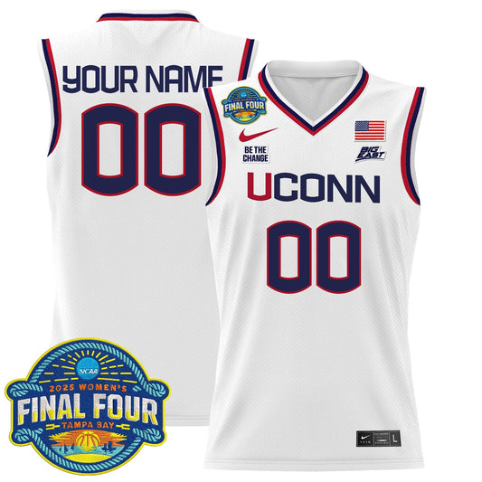 UConn Huskies 2025 Big Eat Women's Final Four Patch Lightweight Basketball Custom Jersey - All Stitched