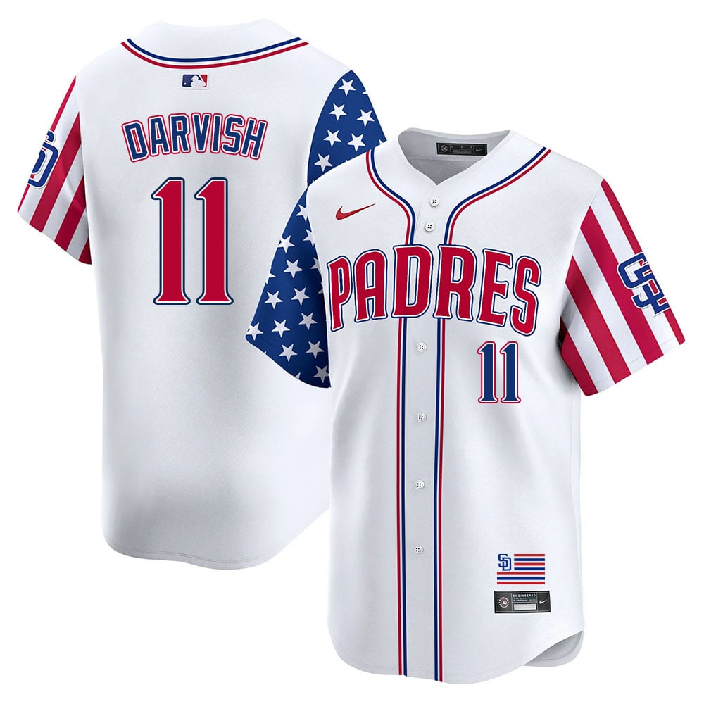 Men's San Diego Padres Independence Day Jersey - All Stitched