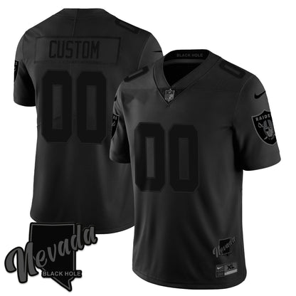 Raiders 2024 Vapor Limited Custom Jersey TLA - Black Hold - All Stitched