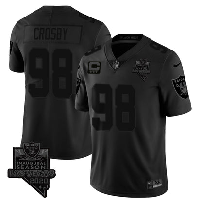 Raiders 2024 Vapor Limited Jersey TLA - Black Hold - All Stitched