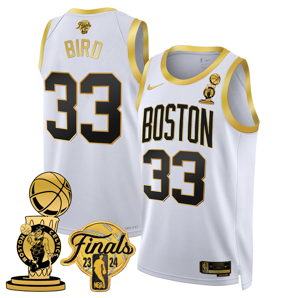 Celtics 2023-24 World Champions Jersey - All Stitched