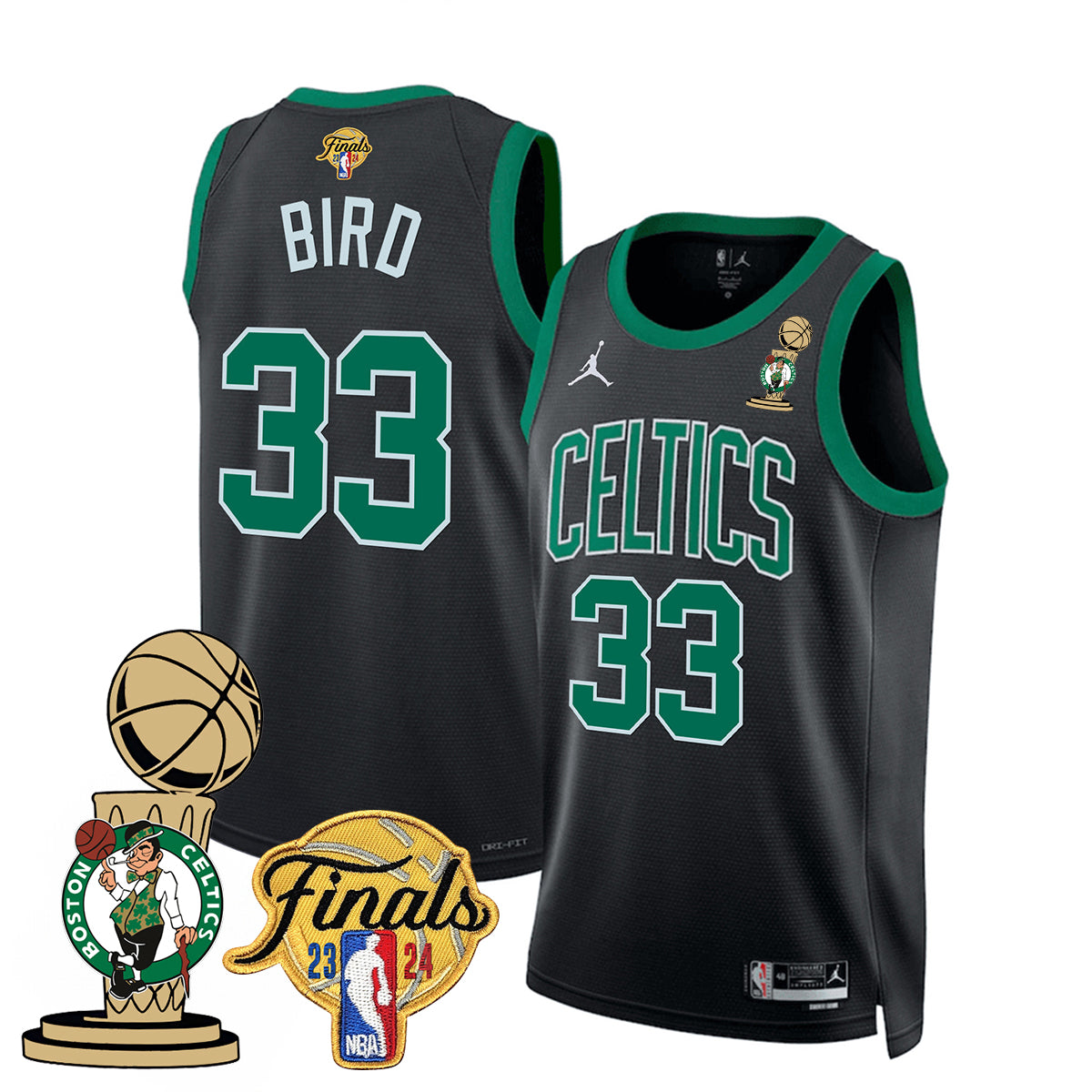 Celtics 2023-24 World Champions Jersey - All Stitched