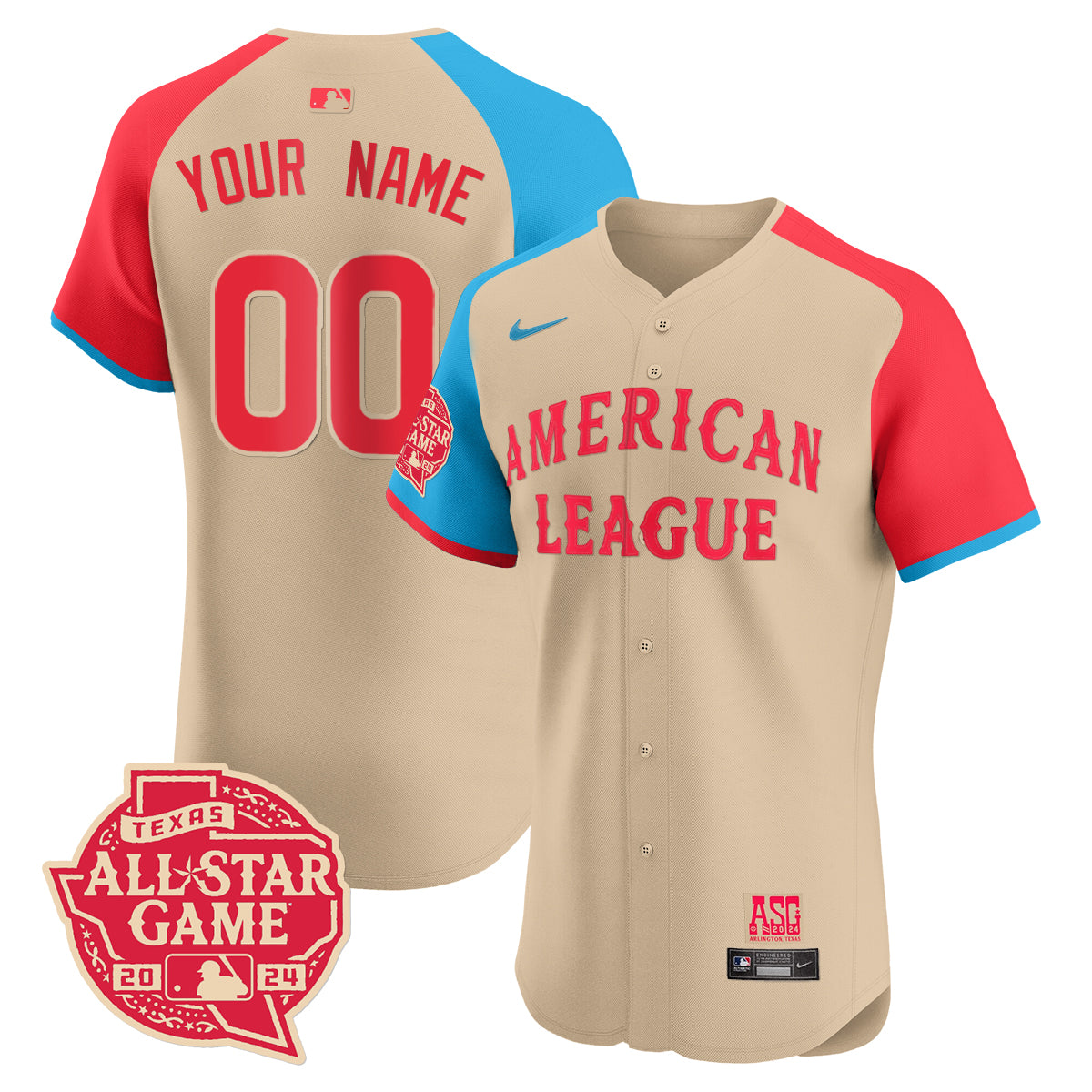 American League 2024 All-Star Game Custom Jersey - All Stitched