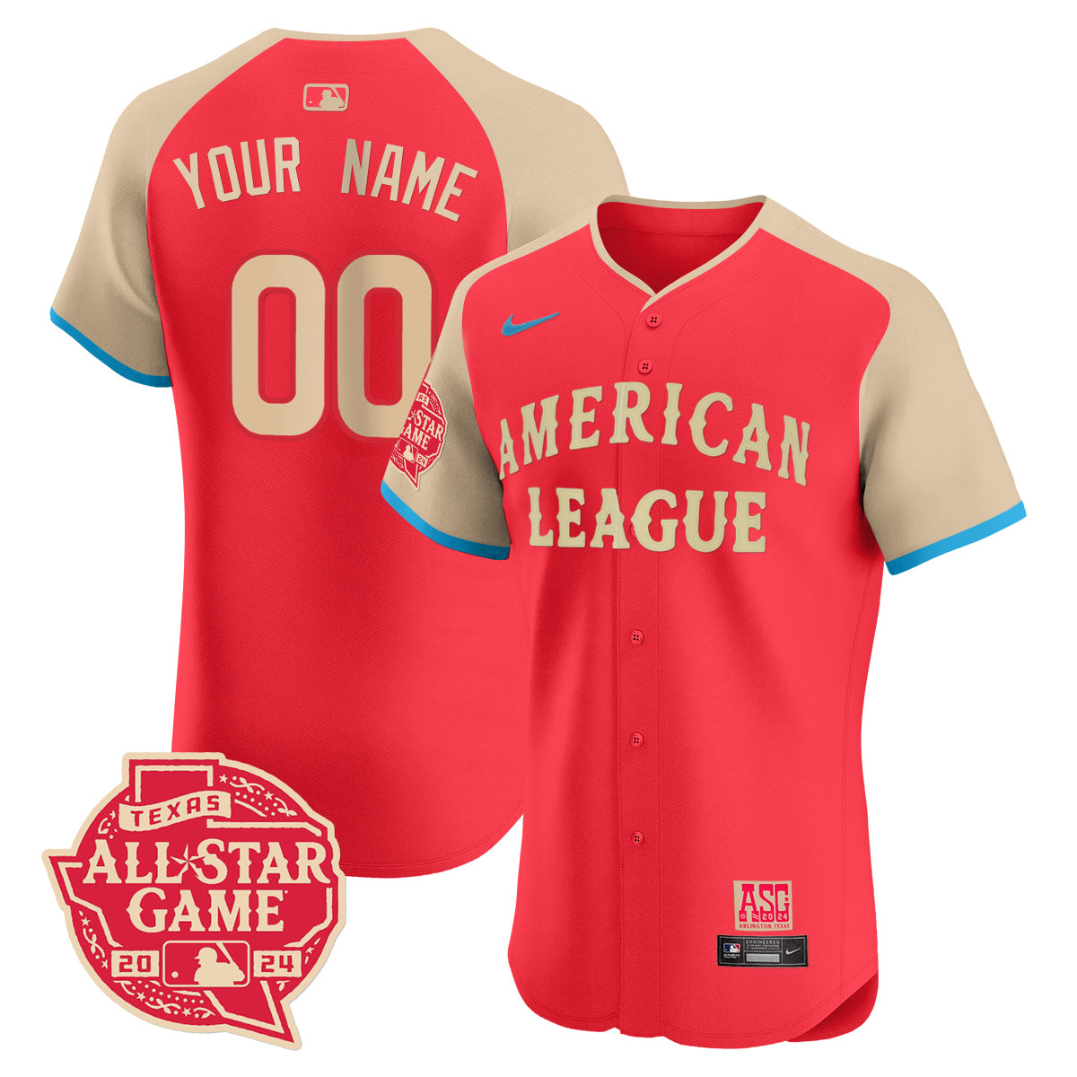 American League 2024 All-Star Game Custom Jersey - All Stitched