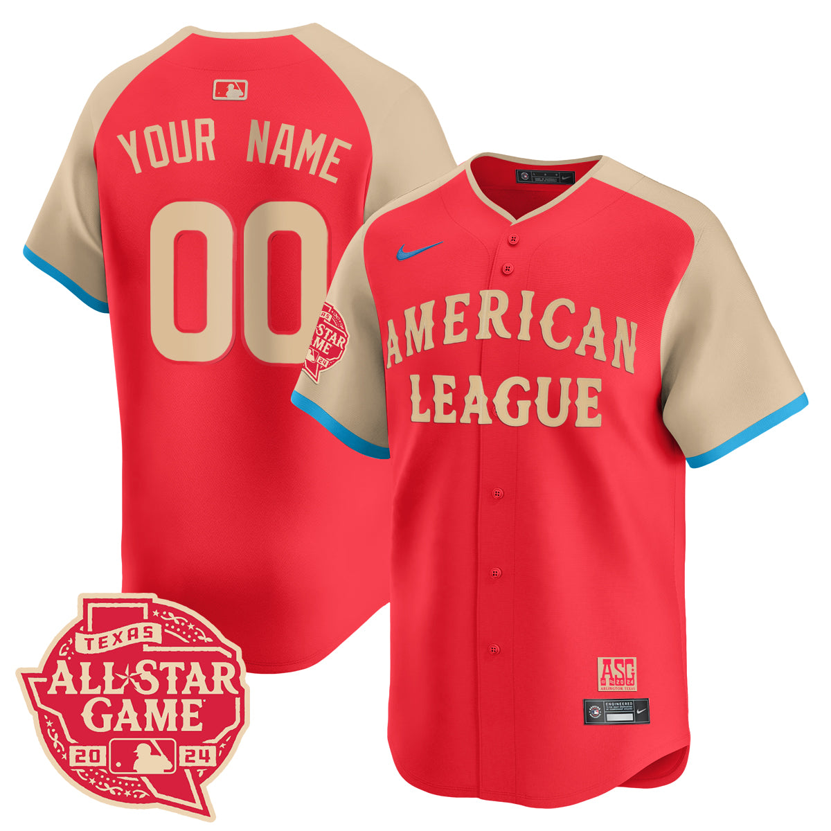 American League 2024 All-Star Game Custom Jersey - All Stitched