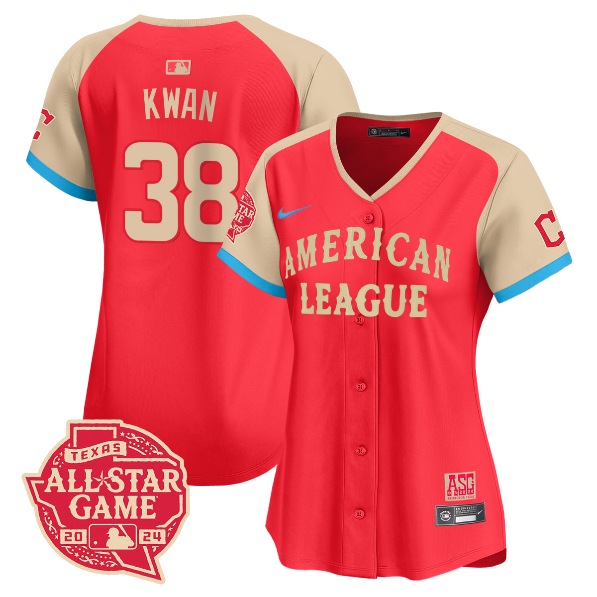 Women American League 2024 All-Star Game Player Jersey - All Stitched