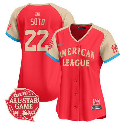 Women American League 2024 All-Star Game Player Jersey - All Stitched