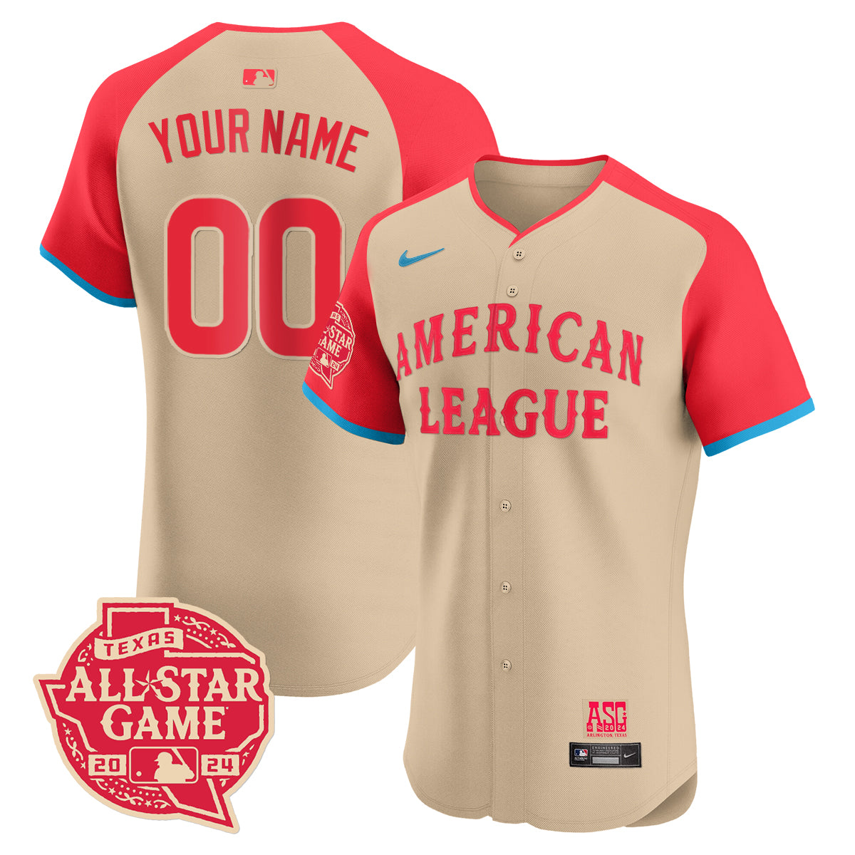 American League 2024 All-Star Game Custom Jersey - All Stitched