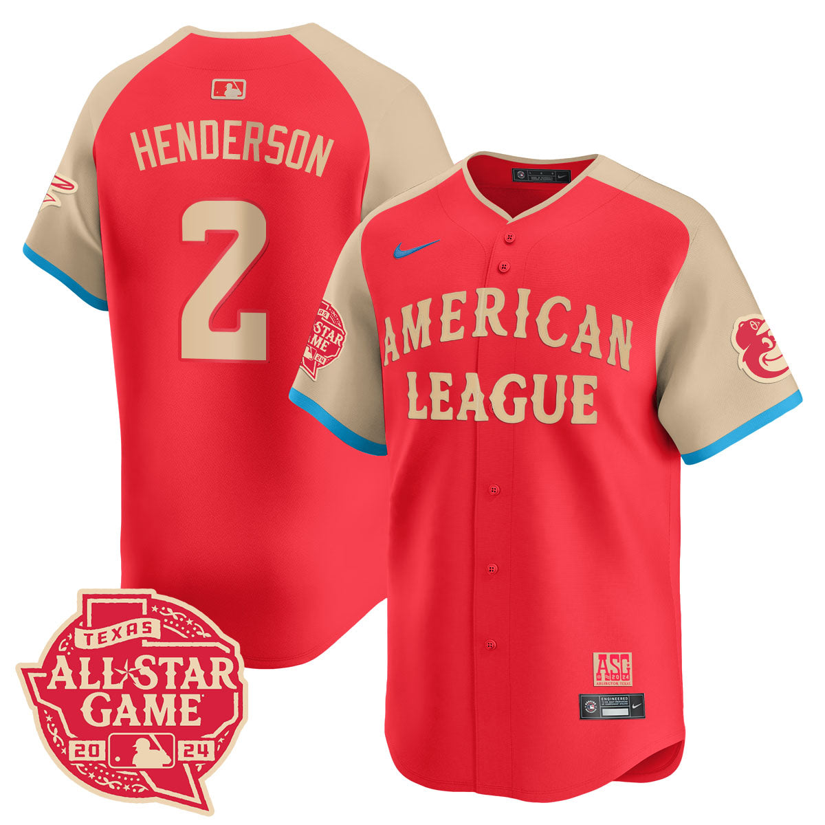 American League 2024 All-Star Game Player Jersey - All Stitched