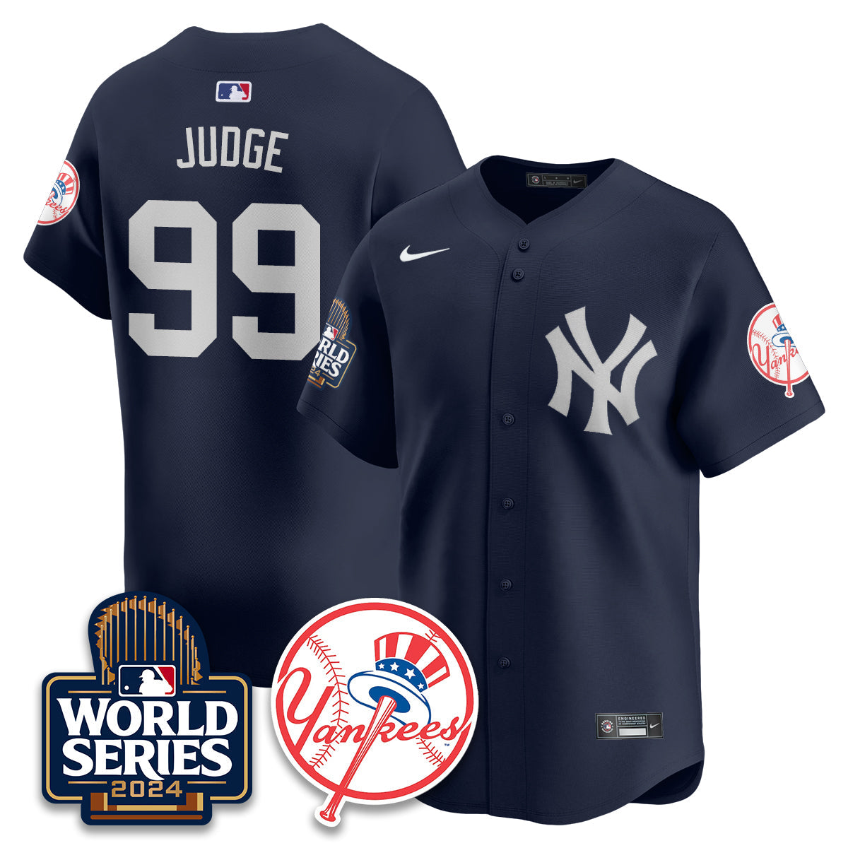 New York Yankees World Series 2024 Jersey - All Stitched