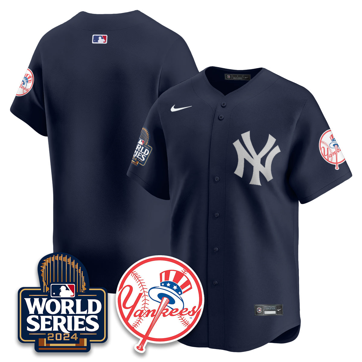 New York Yankees World Series 2024 Jersey - All Stitched