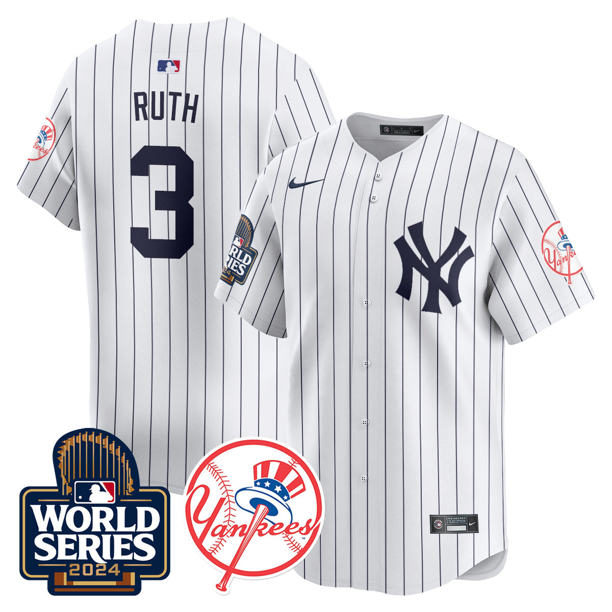 New York Yankees World Series 2024 Jersey - All Stitched