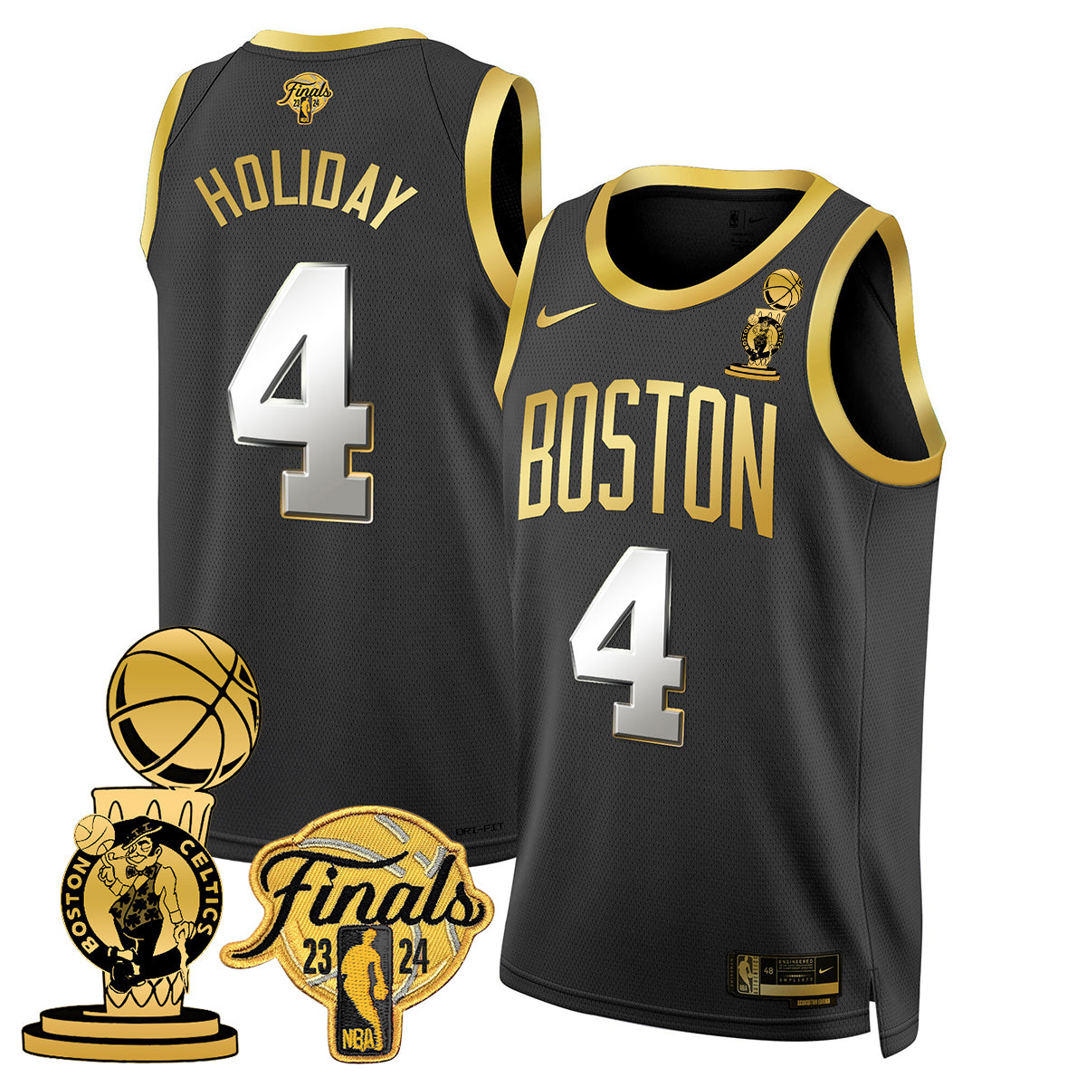 Celtics 2023-24 World Champions Jersey - All Stitched