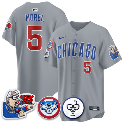 Chicago Cubs Limited Jersey - Harry Caray "Holy Cow" Patch - All Stitched