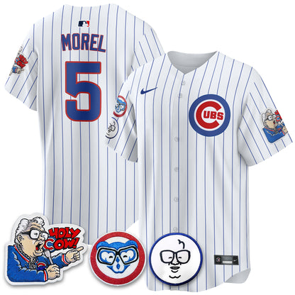 Chicago Cubs Limited Jersey - Harry Caray "Holy Cow" Patch - All Stitched