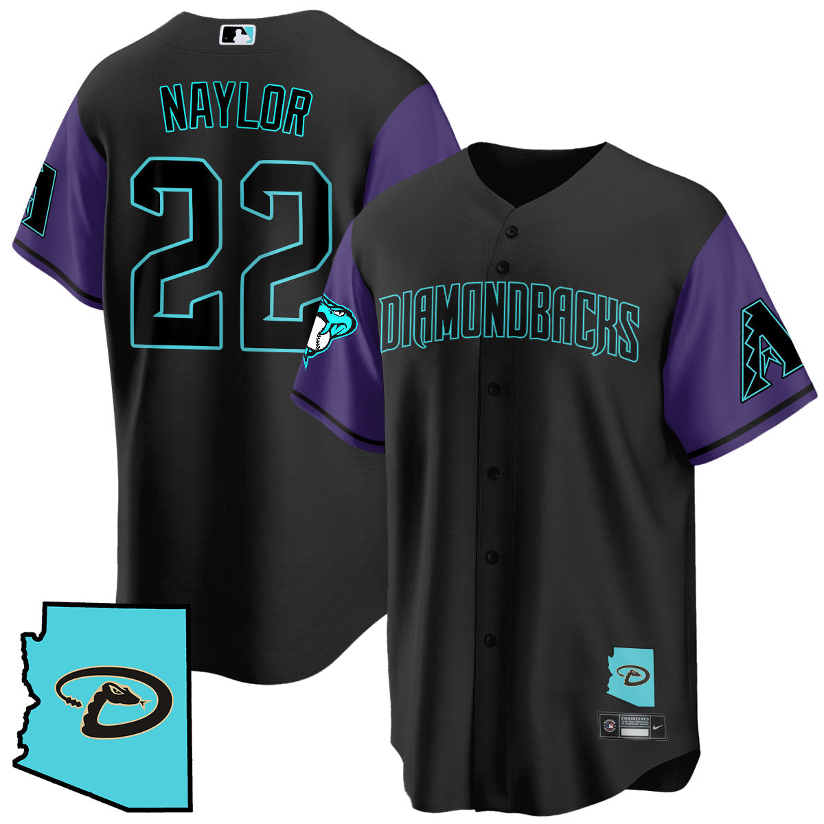 Arizona Diamondbacks Black Alternate Limited Jersey - All Stitched