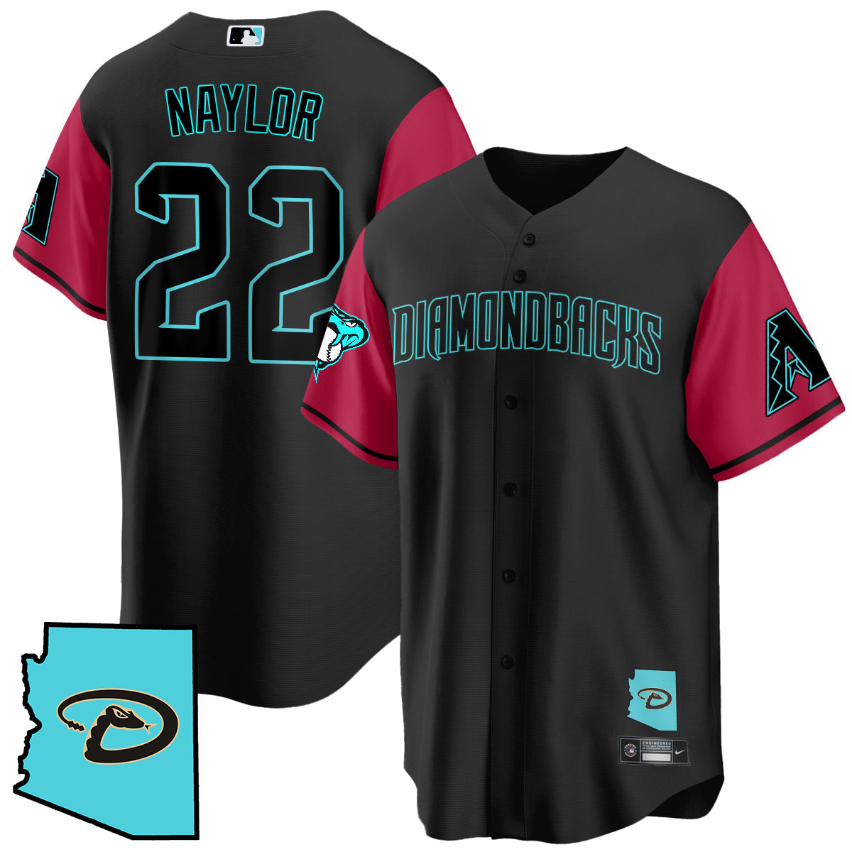 Arizona Diamondbacks Black Alternate Limited Jersey - All Stitched