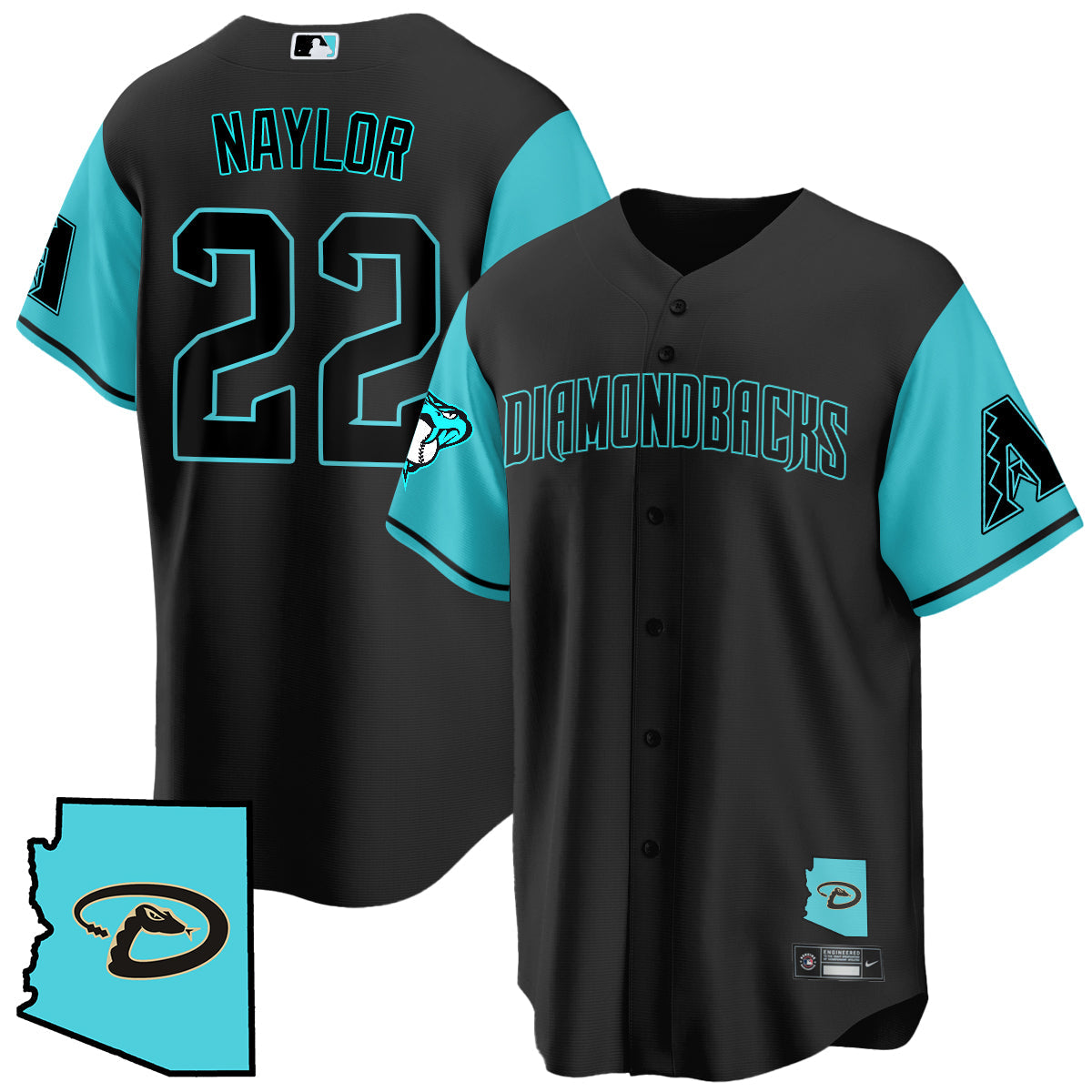 Arizona Diamondbacks Black Alternate Limited Jersey - All Stitched