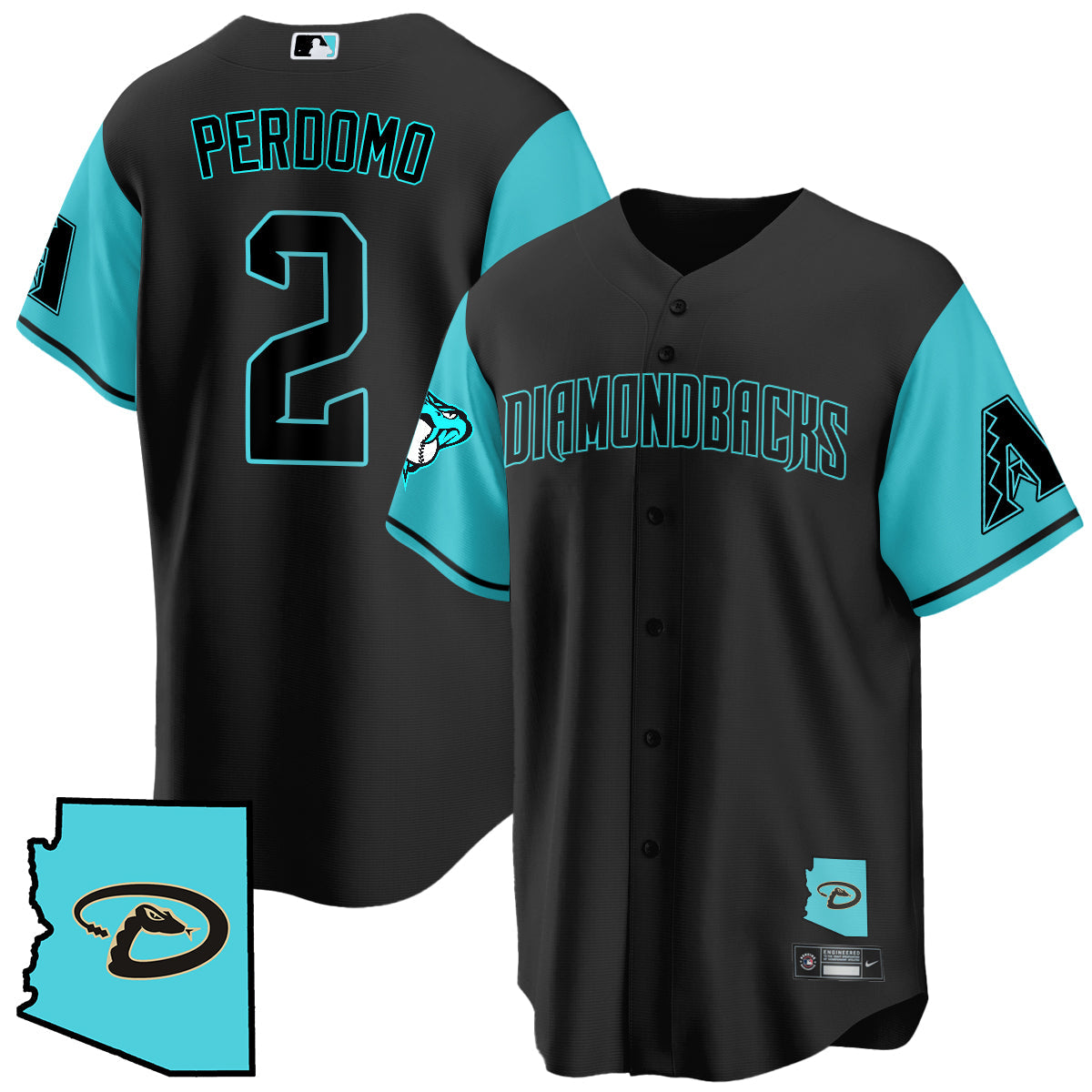 Arizona Diamondbacks Black Alternate Limited Jersey - All Stitched