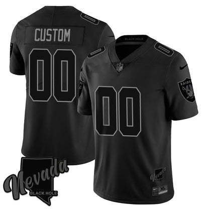 Raiders 2024 Vapor Limited Custom Jersey TLA - Black Hold - All Stitched