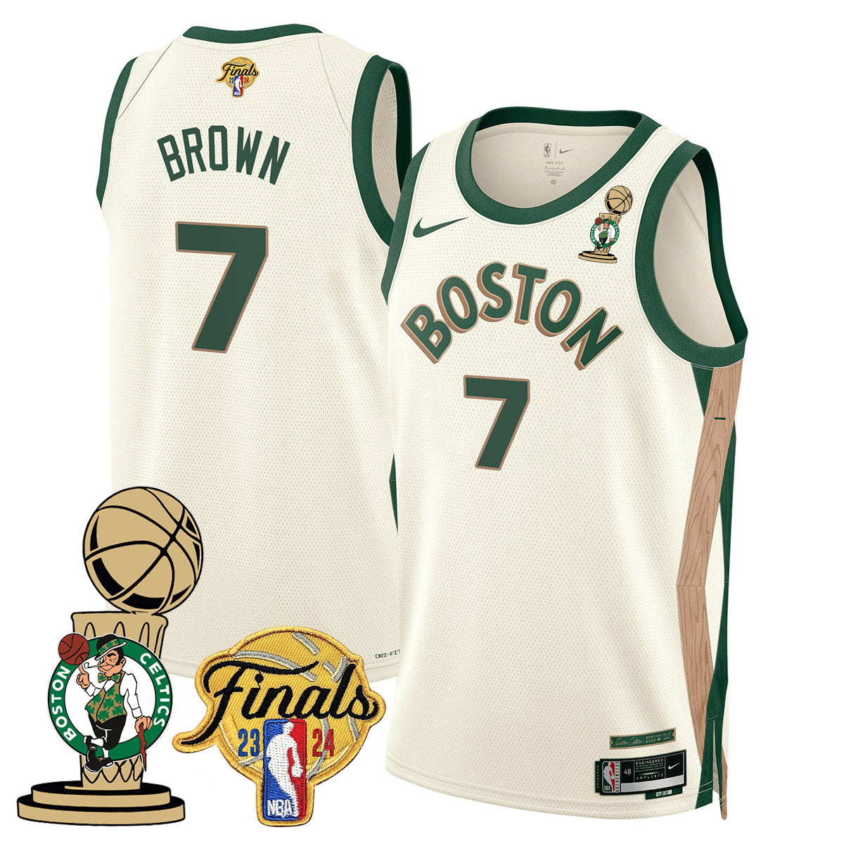 Celtics 2023-24 World Champions Jersey - All Stitched