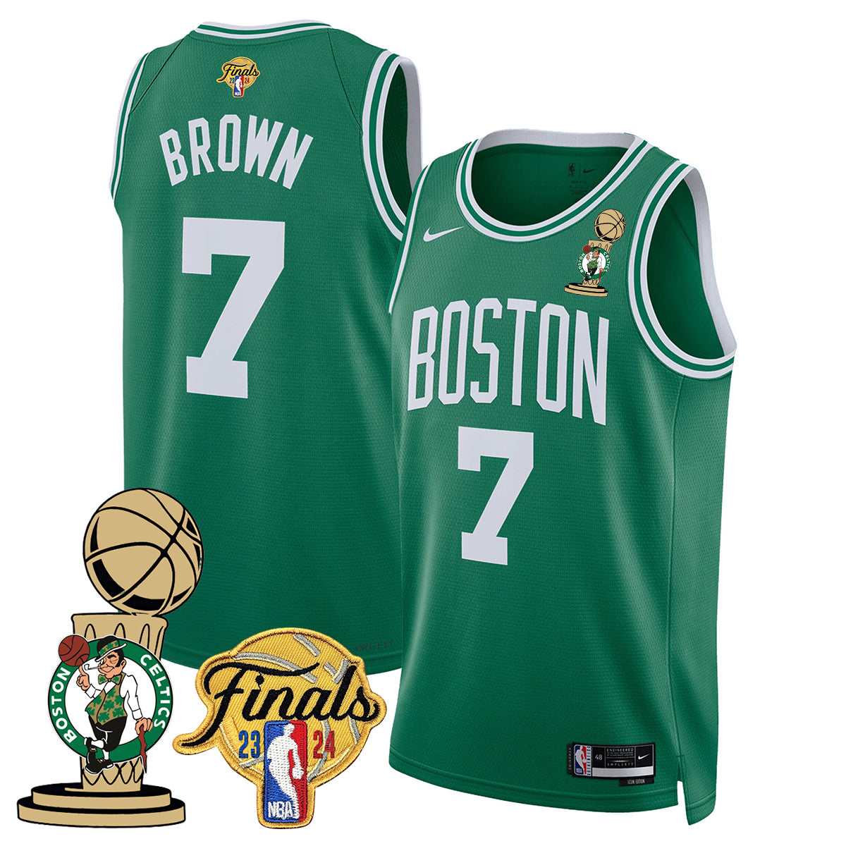 Celtics 2023-24 World Champions Jersey - All Stitched