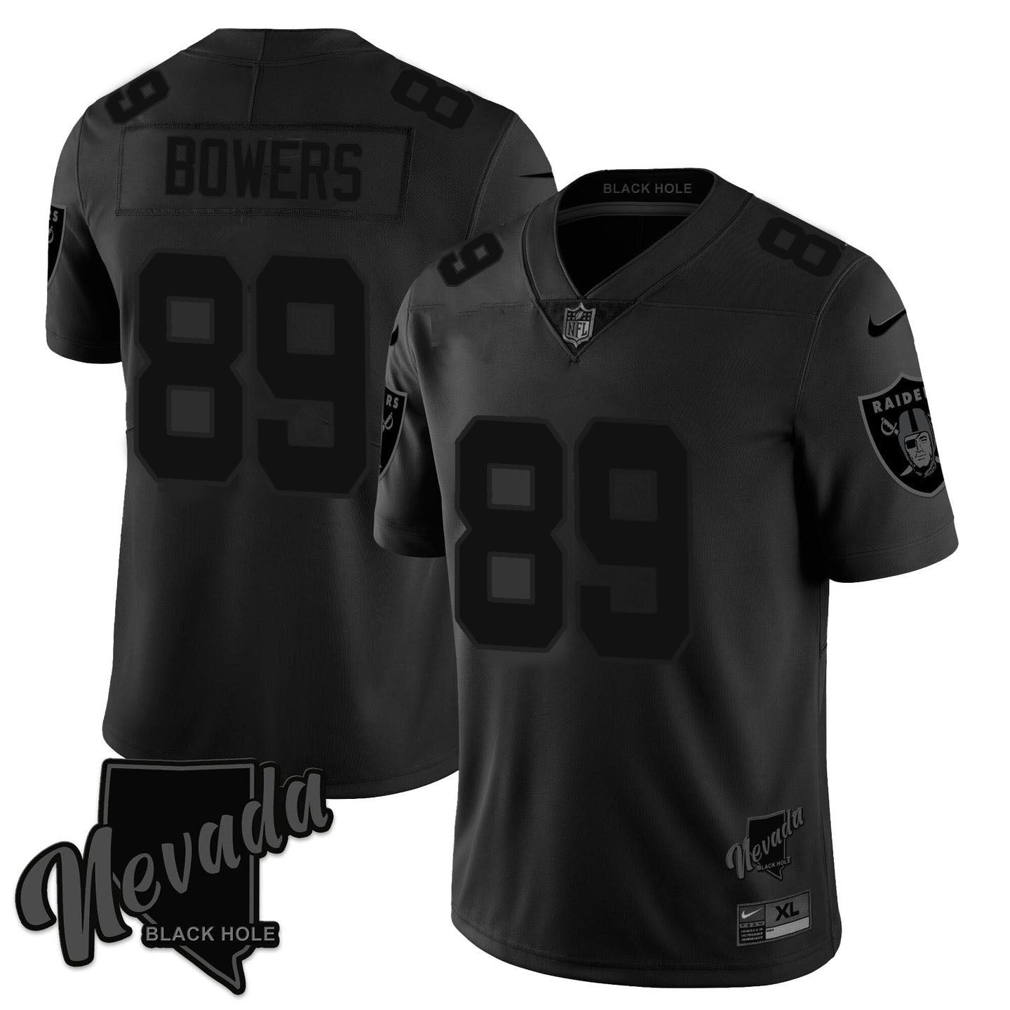 Raiders 2024 Vapor Limited Jersey TLA - Black Hold - All Stitched