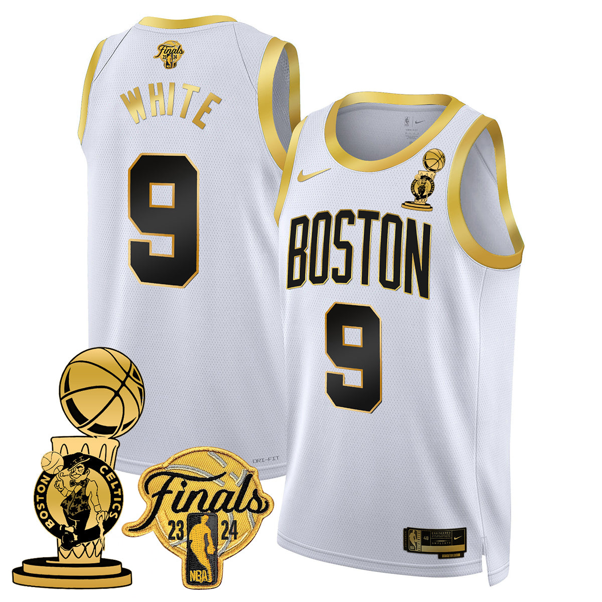 Celtics 2023-24 World Champions Jersey - All Stitched