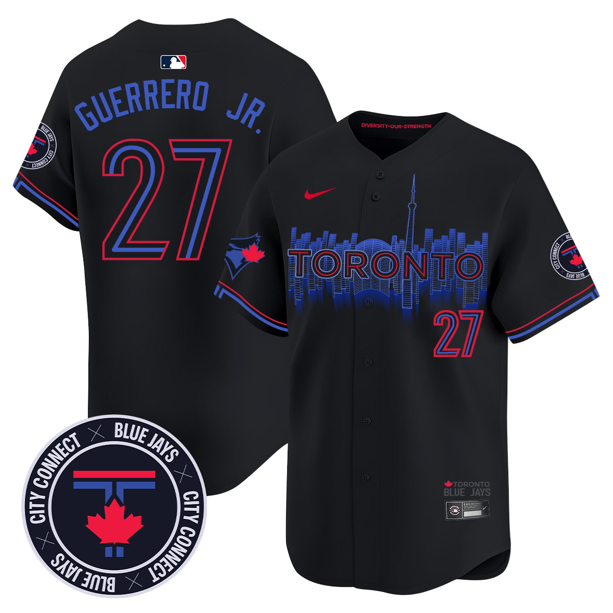 TB Jays City Connect Limited 2024 Jersey TLA - All Stitched