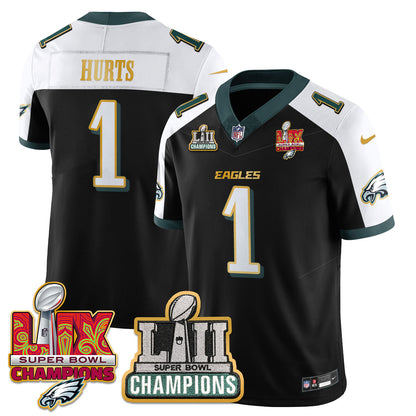 Philadelphia Eagles LII-LIX Super Bowl Champions Vapor Limited Gold Jersey - All Stitched