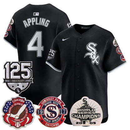 Chicago White Sox 125th Anniversary - World Series Champions Jersey - All Stitched
