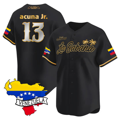 Venezuela 2024 Baseball Limited Jersey L21 - La Sabana - Stitched