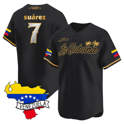 Venezuela 2024 Baseball Limited Jersey L21 - La Sabana - Stitched