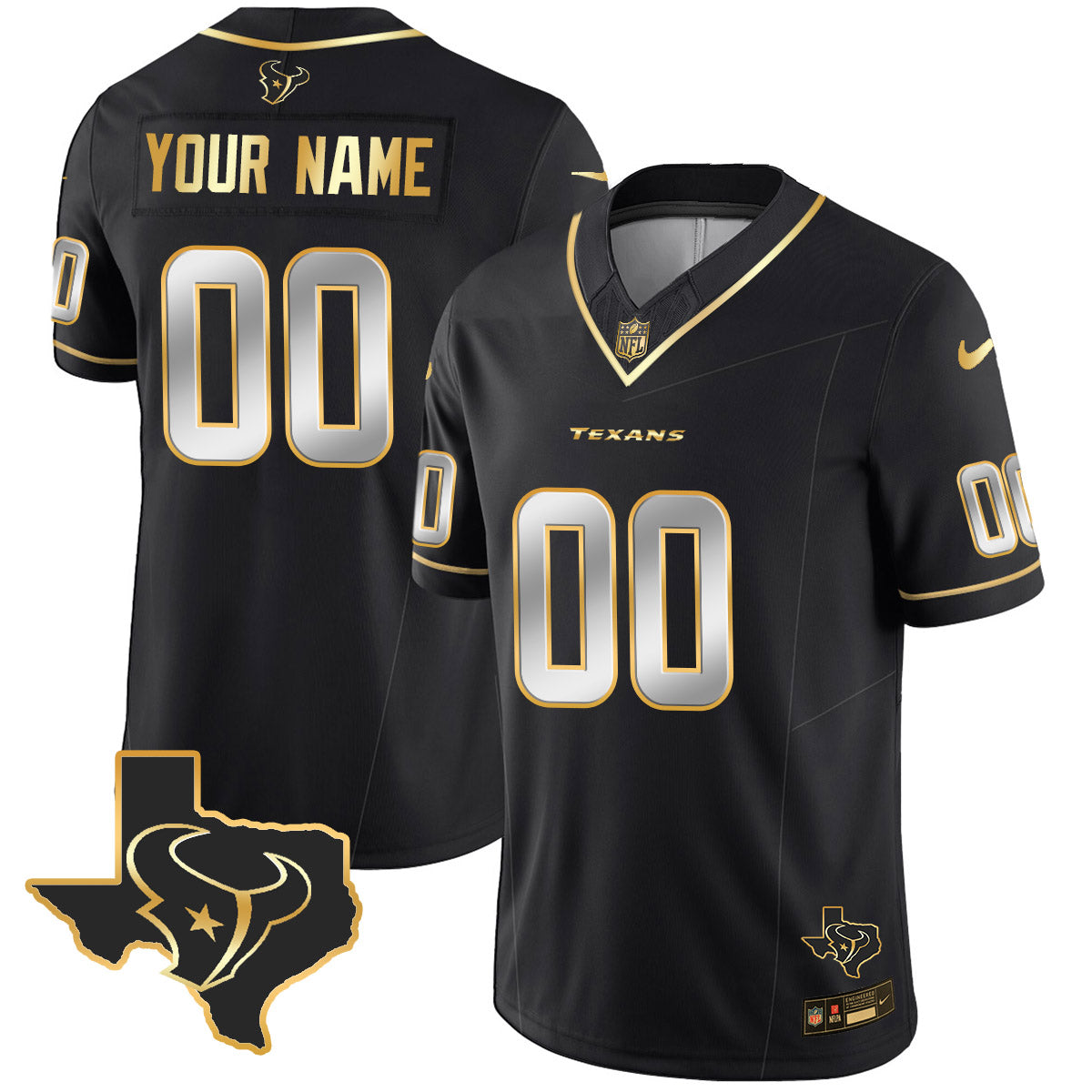 Texans 2024 Vapor Limited Custom Jersey – All Stitched